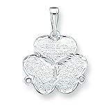 Sterling Silver 3-Piece Best Friends Charm with 20 inch Sterling Silver Chain