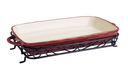 Kitchen: Rick Bayless Enchilada Server With Rack, Salsa