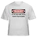 WARNING MY DOG DOES MORE TRICKS THAN MY DEAR HUSBAND Adult T-Shirt Various Colors
