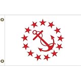US YACHT - REAR COMMODORE 12in x 18in Flag