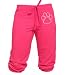Rhinestone Paw Print Warmup-pants Pink Capri Juniors & Youth