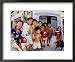 Group of Children in Street, Kampot, Cambodia Framed Art Poster Print by Christopher ...