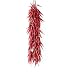 Velidy 5pack Simulation Artificial Lifelike Fake Vegetable Artificial Garlic Red Pepper Fake Vegetables Onion Hanging Rope Home Decor Photography Props (Chili)