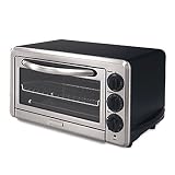 KitchenAid KCO1005OB 1/2-Cubic-Foot 6-Slice Countertop Oven, Onyx Black