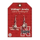 University of Nebraska Wishing Earrings
