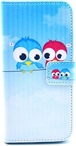 4.7 inch Iphone 6, IVY - Cute Owls Graphic, Cute Fashion Magnetic Snap Wallet Card Flip TPU Leather With Stand Cover Case For Apple Iphone 6 4.7-inch