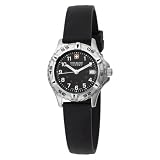 Swiss Military Hanowa Women's 06-6053-04-007.R Jungfrau Black Dial Leather Strap Watch
