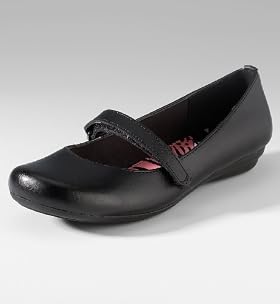 Older Girls Scuff Resistant Round Toe School Shoes