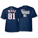 Patriots - Reebok Men's NFL Player Tee - Moss, Randy ( sz. L, Navy : Moss, Randy : Patriots )