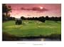 Bethpage Black 18th Hole Art Poster Print by Diane Romanello, 38x28