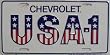 USA-1 Chevy License Plate