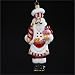 Nutcracker Pastry Chef Gingerbread Kisses Polonaise Christmas Ornament 6.5"