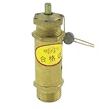 uxcell 圧力リリーフバルブ　安全弁　エアーコンプレッサーバルブ　空気圧縮機バルブ　真鍮トーン