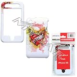 White with Nails Love Heart Tattoo Design Snap-On Cover Hard Case Cell Phone Protector for Apple iPhone i-Phone 3G