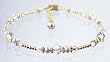 April Diamond 14kt Gold Filled Beaded Swarovski Crystal Anklets - Adjustable Ankle Bracelets