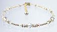April Diamond 14kt Gold Filled Beaded Swarovski Crystal Anklets - Adjustable Ankle Bracelets