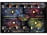 Battlestar Galactica Map of the 12 Colonies TV Poster Print