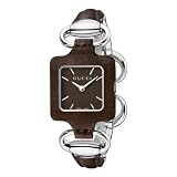 Gucci Women`s YA130403 Gucci 1921 Brown Leather Bangle and Case Watch