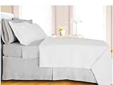 41Zay8mRHpL. SL160  MARRIKAS 400TC Egyptian Cotton Reversible Quilted Coverlet Set KING WHITE