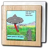 Review 3dRose LLC  / Alien Domestic Quarrels - 6 Inch Tile Napkin Holder