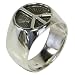 Vintage Etchted Peace Ring - 08