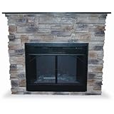 IMAGE OF Uniflame EF700SP Stacked Stone Mantel and Electric Fireplace