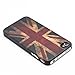 Classic Retro UK United Kingdom Union Jack Flag Hard Case Cover for Apple iPhone 4 4s by ruishername