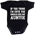 BabyPrem Baby Think I'm Cute You Should See My Auntie Clothes Bodysuit 0-12 mths