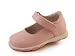 Girls leather Euro Mary Jane, velcro, Madison2, white or pink Image