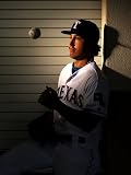 Surprise, AZ - February 28: Texas Rangers Photo Day - David Murphy Photographic Poster Print by Jamie Squire, 24x32
