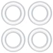 4 Gauge Clear Rubber O-Ring 4-Pack
