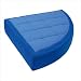 Giant Quarter-Circle Cocoon Cushion Spare Cover Color: Dark Blue / Light Blue