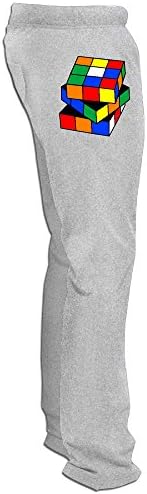 Male Rubix Cube Fleece Pants Ash Large