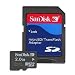 SanDisk 2GB MicroSD/TransFlash Card w/SD Adapter