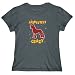 T-Shirt Womens Dark Silver " ABSOLUTELY Chinese Crested CRAZY " Dogs