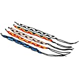 Colorful Handmade Friendship Woven Bracelet - Black/Wihte, Black/Blue, Red/Yellow, Brown/Beige, and Rainbow Colors - Made in Peru - Sold as a Set of 5