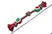 Christmas puppy teething toys Rope Chew for Medium Dogs Tug of War