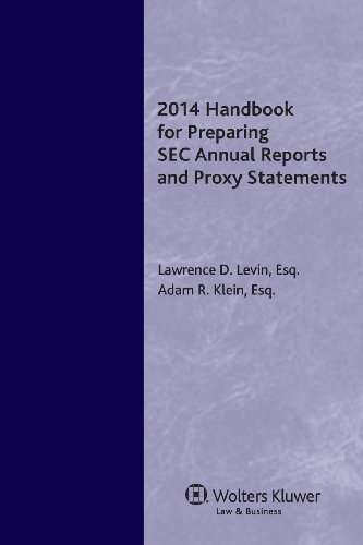 Handbook for Preparing SEC Annual Reports and Proxy Statements, 2014 Edition