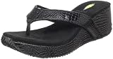 Volatile Women’s Jessica Croco Wedge Sandal,Black,8 B US