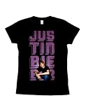 Justin Bieber T-Shirt Glow Photo On Black