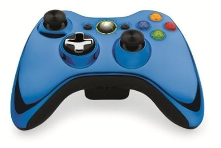 Xbox 360 Wireless Gamepad Chrome - Blue