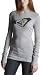 Roxy Junior's "Club Dub" Long Sleeve Tee,Heather Grey,Medium