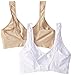 Bali Women's Comfort Revolution Wirefree Bra with Smart Sizes 2-Pack