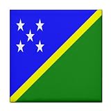 Solomon Islands Flag Tile Trivet