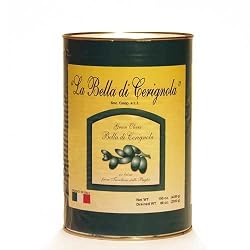 Large Tin of Green Cerignola Olives (Olive di Cerignola) from Puglia