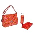 Kalencom Hoodie's Garden Laminated Buckle Diaper Bag - Orange