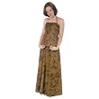 Watercolor Bali Batik Skirt - Brown