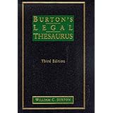 burtons legal thesaurus 3e 1 vol
