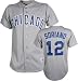 Men's Chicago Cubs #12 Alfonso Soriano Road Replica Jersey - L