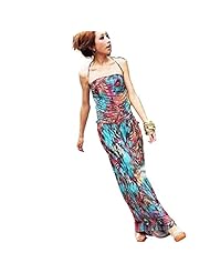 Sexy Silk General Print Maxi Dress 